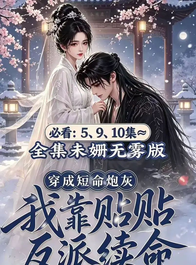 穿书超甜爽剧《穿成短命炮灰我靠贴贴反派续命》AI漫剧未删减高清全集免费看-无广告在线追剧-完整版资源在线播放